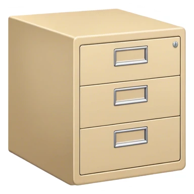 beige filing cabinet sticker