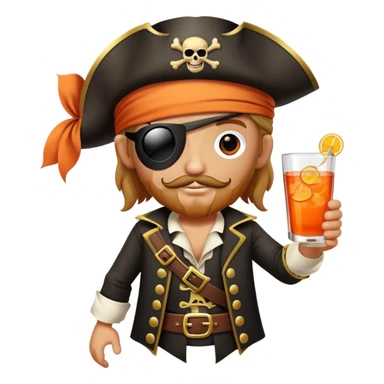 aperol spritz pirate sticker