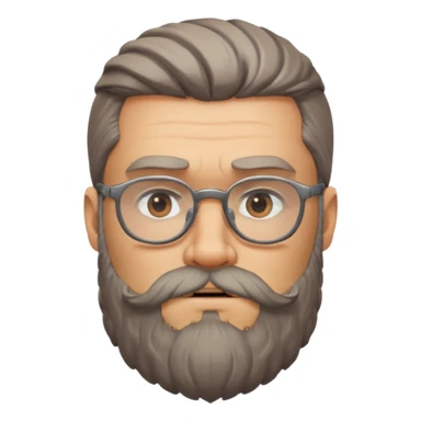 Viking guys, beard, glasses
 sticker