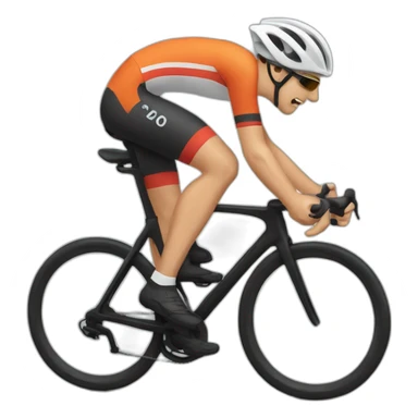 Cycliste qui tombe sticker