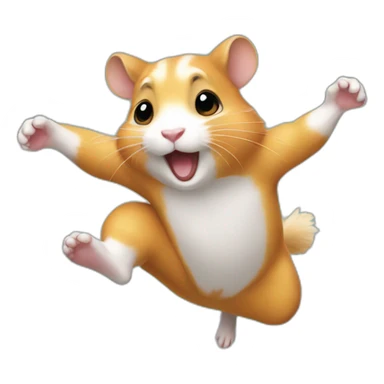 jumping-hamster sticker