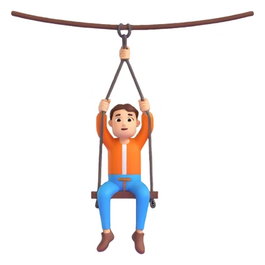 emoji-style figure hanging from a gallow, cartoonish, clear emotion, no text sticker
