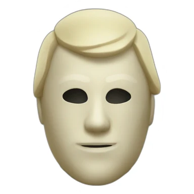 latex mask sticker