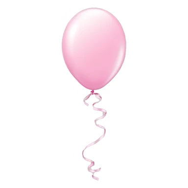 Pretty light pink birthday balloons sticker