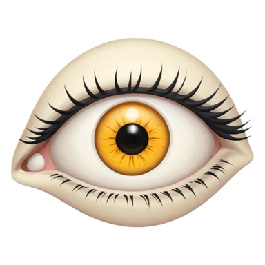 White only Eye,s sticker