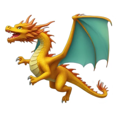 flying-dragon-aerial-view sticker