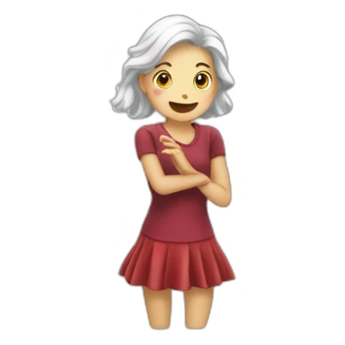 Applaudissement avec écrit GG sticker