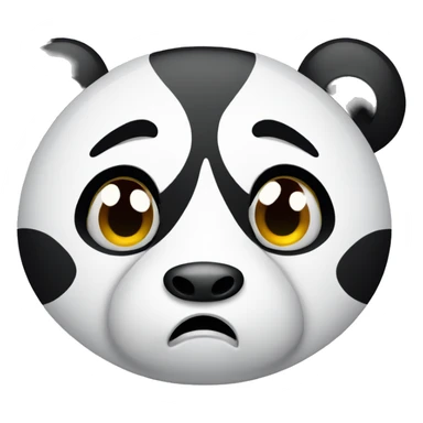 Sad crying panda  sticker