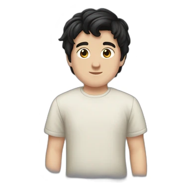 Edmund Pevensie Narnia Black hair with a t-shirt sticker