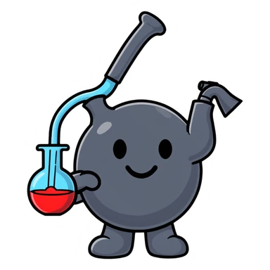 Kool-Aid man smoking a bong sticker