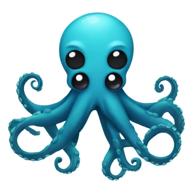 Octopus with panda ears sticker