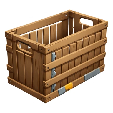 epty wooden crate sticker
