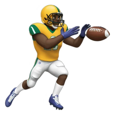 football player shooting the ball sticker