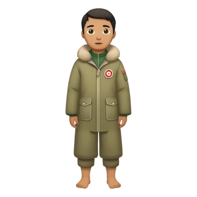 greenland citizen standing full length sticker