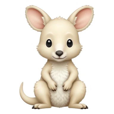 white kangaroo sticker