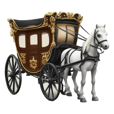 Horse carriage sticker