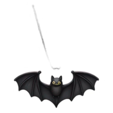 A bat wing necklace sticker