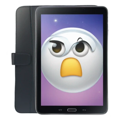 galaxy tab with case sticker