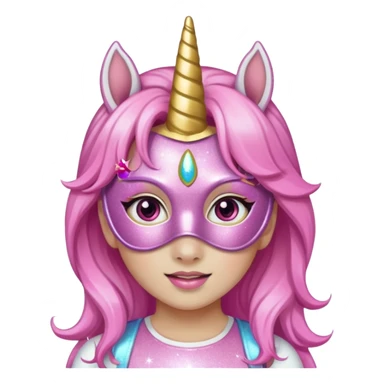 unicorn face scout girl sticker