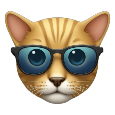 Gato con gafas de sol sticker