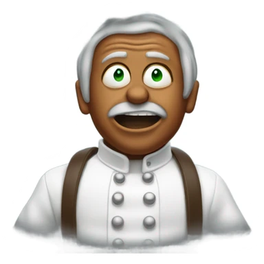 Oompa Loompa blowing big clouds sticker