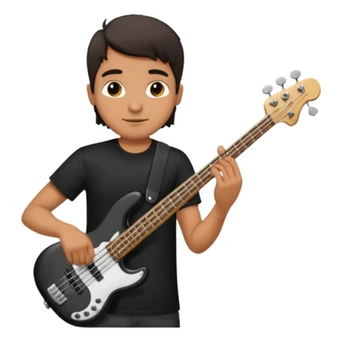 bass player sticker