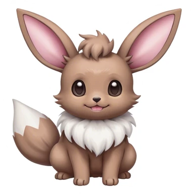 Eevee-Minccino-Espurr-creature-hybrid sticker