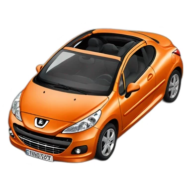 peugeot-207CC-orange sticker