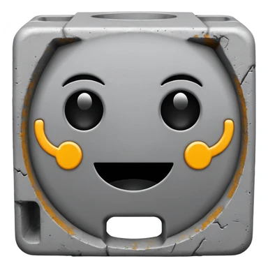 Cinder Block with no face on it sticker