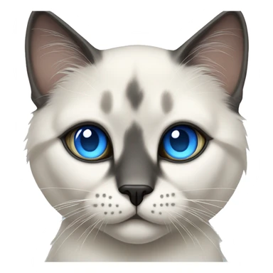 Sweetest Neva Masquerade Cat with blue eyes  sticker