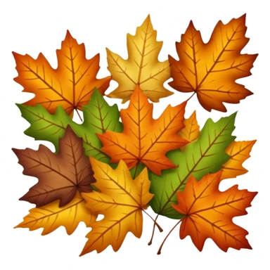 fallen leaves sticker