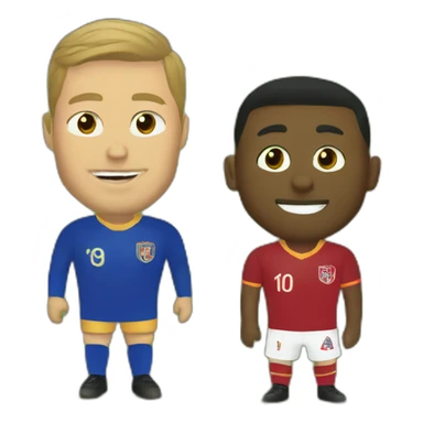 Roy Kent and Jamie Tartt on the pitch  sticker