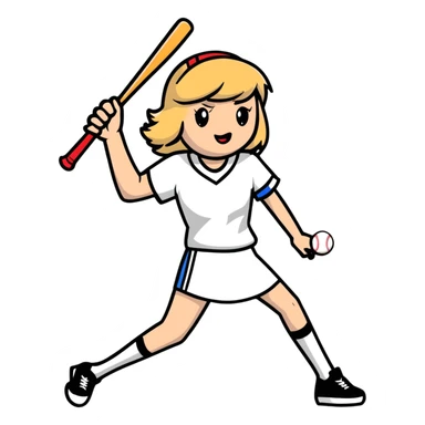 Taylor Swift with a baseball bat sticker