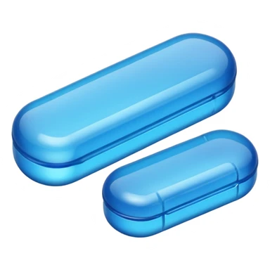blister pack and blue pills sticker