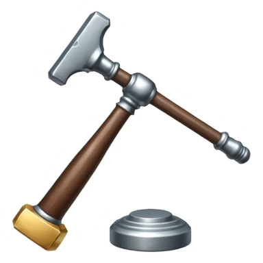 Judgement hammer sticker