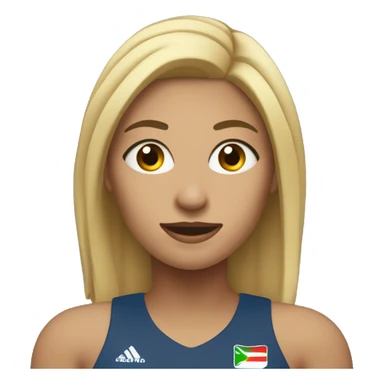 Mujer jugando voley sticker