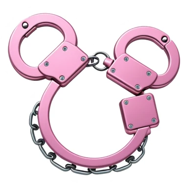 pink handcuffs  sticker