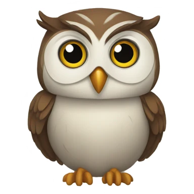Happy Worker owl sticker