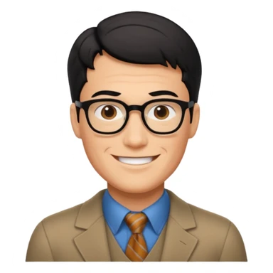 clark kent as in superman 2025 smilling sticker