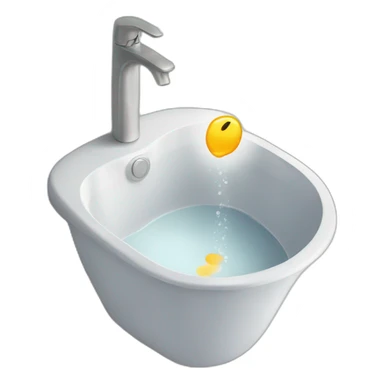 puring hot water sticker