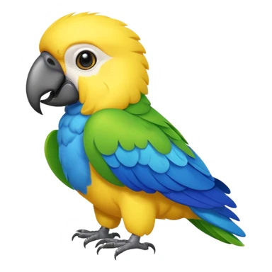 Pappagallo giallo e blu sticker