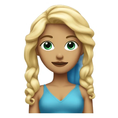 Blonde yeu bleu sticker