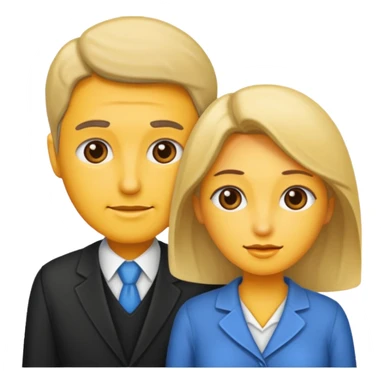 a man and a woman sticker