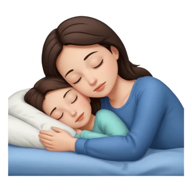 brunette girl sleepingemoji sticker