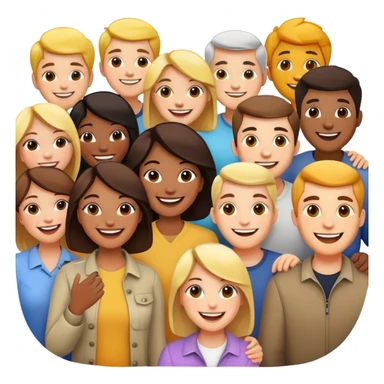 Facebook group with multiple people sticker