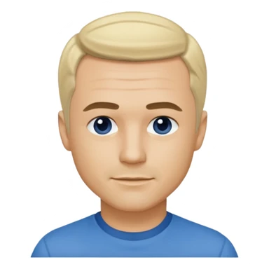 Freddie Prinze Jr, blonde hair, blue shirt sticker