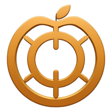 ultra-minimal chakana symbol, white color, basic geometric shapes, apple emoji style sticker