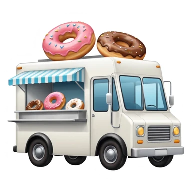 basic donut truck sticker