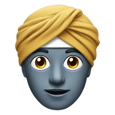 robot wearing turban sticker