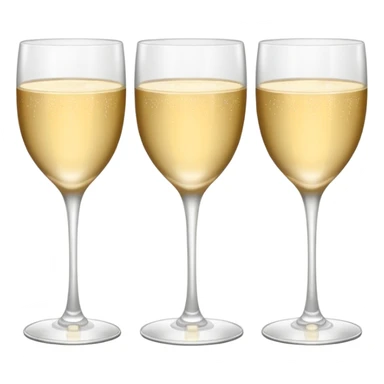 three tier tower of champagne coup glasses sticker